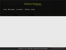 Tablet Screenshot of mybyte-media.de